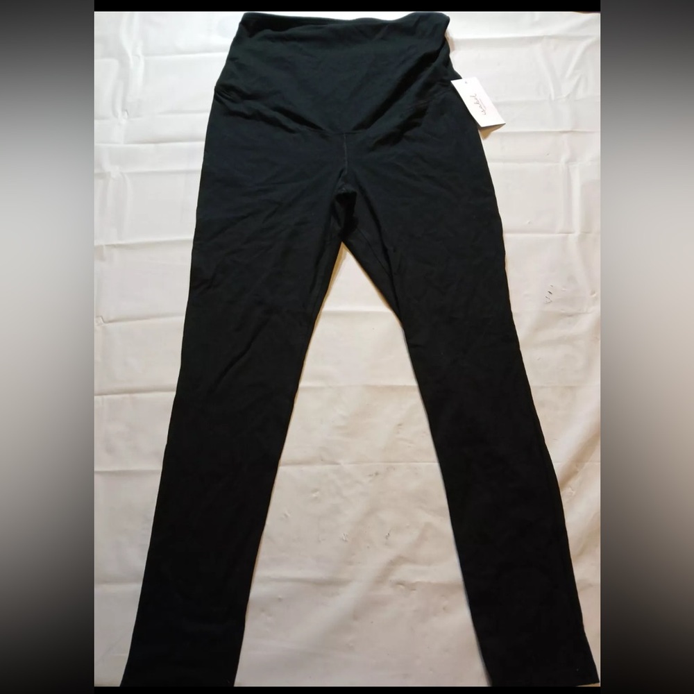 Cotton Knit Maternity Leggings - Isabel Maternity by Ingrid & Isabel™ Black M